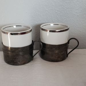 Vintage Two espresso demitasse cup sets. Brazil
